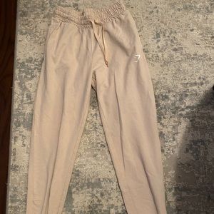 Pink gym shark joggers